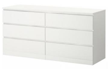 Malm ladekast met 6 lades - IKEA - afbeelding 1