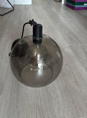 Glazen hanglamp 2 stuks