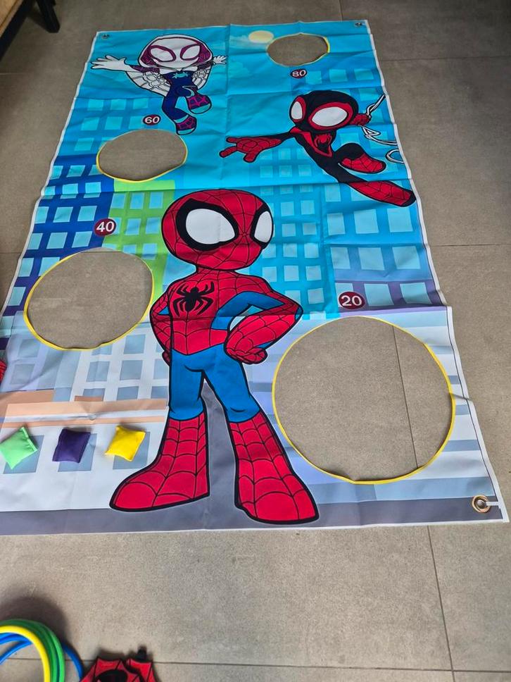 Te huur een spiderman feestpakket, Kinderen en Baby's, Speelgoed | Overig, Zo goed als nieuw, Jongen of Meisje, Ophalen of Verzenden