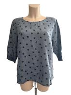 La Fee Maraboutee shirt lange mouw blauw linnen XL, Blauw, Maat 46/48 (XL) of groter, Ophalen of Verzenden, Zo goed als nieuw