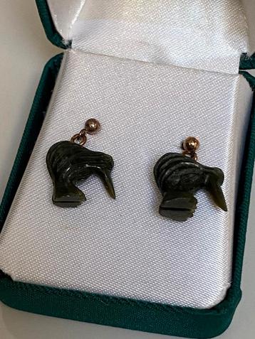 Geel gouden oorbellen vogels  beschikbaar voor biedingen