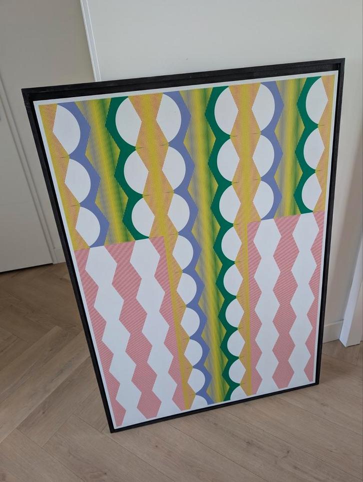 Grafische poster met lijst A0 formaat van Team Thursday, Antiek en Kunst, Kunst | Schilderijen | Abstract, Ophalen