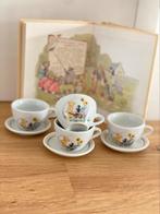 Kinderservies met lief beertje en zonnebloem echt porselein, Verzenden, Zo goed als nieuw, Overige materialen, Speelkeuken-accessoire