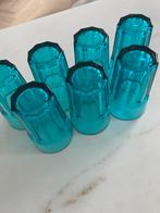 Te koop 7x grote IKEA Pokal glazen Turqoise, Huis en Inrichting, Keuken | Servies, Glas of Glazen, Ophalen of Verzenden, Overige stijlen