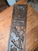 Supermooi hoog wandpaneel, houtsnijwerk, Antiek en Kunst, Kunst | Beelden en Houtsnijwerken, Ophalen of Verzenden