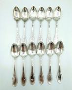 Zilveren theelepels, 12-delig, Greggio, Tencarola, 20e eeuw, Antiek en Kunst, Antiek | Bestek, Verzenden