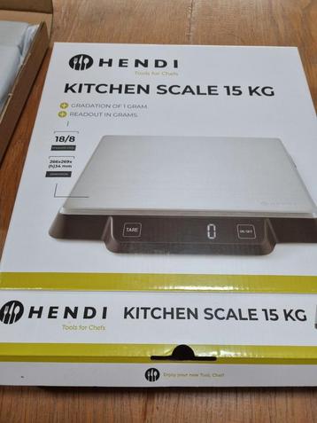 Keukenweegschaal tot 15 kg. Hendi 580233 beschikbaar voor biedingen