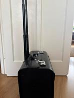 Pilotenkoffer zwart leer, Sieraden, Tassen en Uiterlijk, Koffers, Ophalen, Zo goed als nieuw, Minder dan 35 cm, Minder dan 50 cm