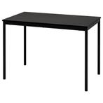 Zwarte SANDSBERG tafel IKEA, Ophalen, Gebruikt, 100 tot 150 cm, 50 tot 100 cm