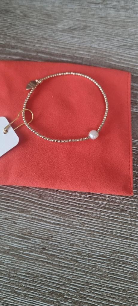 Gold filled 'pscallme' armband, Sieraden, Tassen en Uiterlijk, Armbanden, Nieuw, Goud, Goud, Ophalen of Verzenden