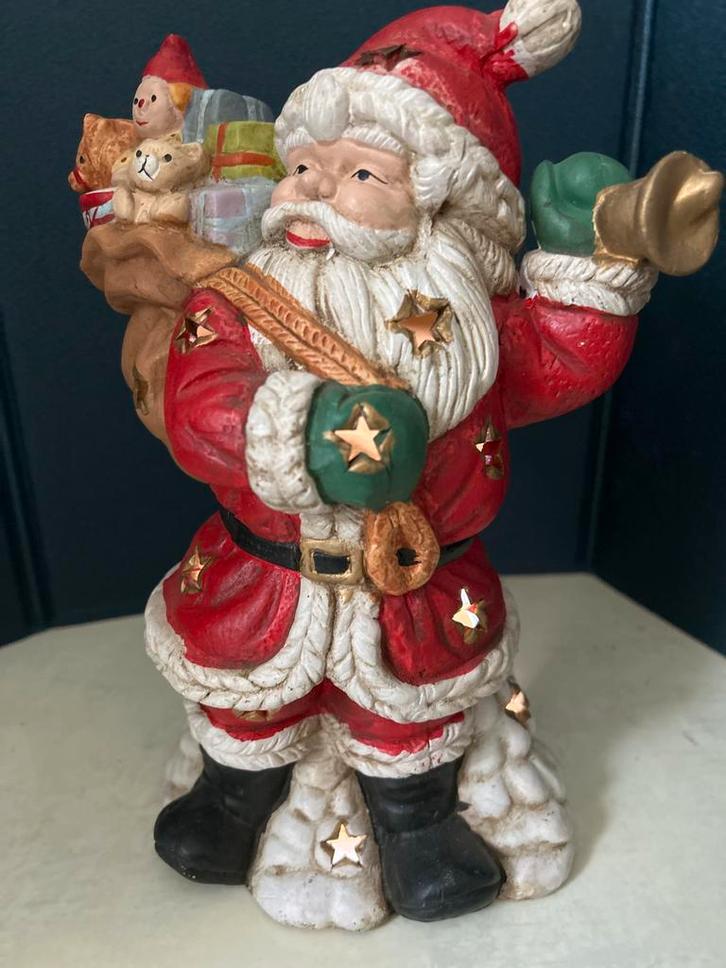 Fraaie  zeer exclusieve porseleinen Kerstman, Diversen, Kerst, Zo goed als nieuw, Ophalen of Verzenden