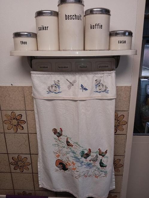 Brabantia keukenrek met planchet en overdoeken. Origineel!, Huis en Inrichting, Keuken | Keukenbenodigdheden, Gebruikt, Ophalen