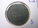 Kwartje 1941 zink (nr 3), Ophalen of Verzenden, Koningin Wilhelmina, 25 cent, Losse munt