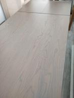 Nieuwe massief eiken eettafel met uitschuifstuk, Ophalen, 50 tot 100 cm, Rechthoekig, Nieuw