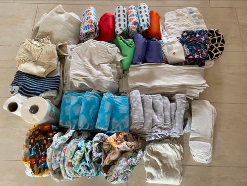 Zeer uitgebreid pakket wasbare luiers, Kinderen en Baby's, Badjes en Verzorging, Gebruikt, Overige typen, Overige merken, Ophalen of Verzenden