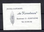 1953 Kortgene hotel cafe rest DE KORENBEURS, Ophalen of Verzenden, Nederland