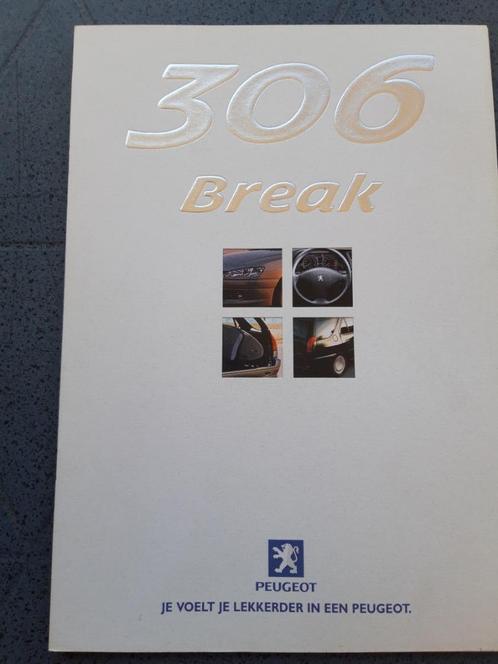 folder Peugeot 306 Break modeljaar 2000 - Nederlands, Boeken, Auto's | Folders en Tijdschriften, Zo goed als nieuw, Peugeot, Ophalen of Verzenden