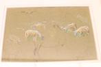prent/tekening van schapen op het land 48976, Ophalen of Verzenden, Voor 1920, Ongelopen, Vogel
