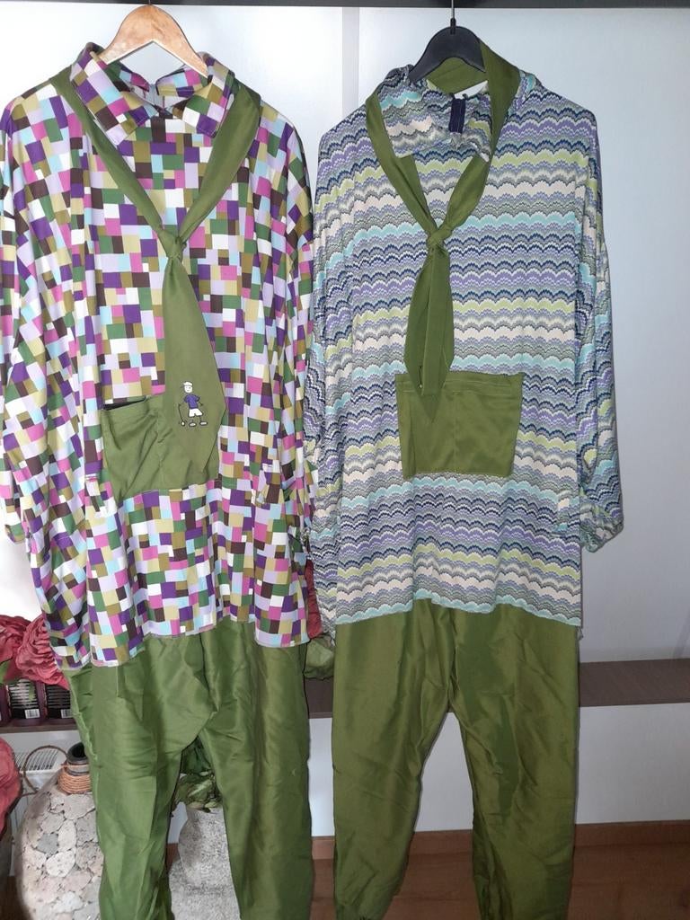 Loopduo Carnavalskleding set JO JO, Carnaval, Maat 56/58 (XL), Ophalen of Verzenden, Zo goed als nieuw