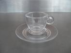 4 glazen espresso koffie kopjes (Illy?), Ophalen of Verzenden, Overige stijlen, Kop(pen) en/of Schotel(s), Glas