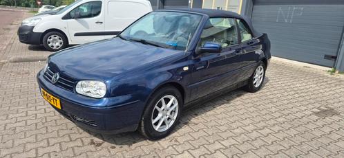 Volkswagen Golf 1.8 Cabriolet 66KW 2000 Blauw, Auto's, Volkswagen, Bedrijf, Golf, Benzine, Cabriolet, Handgeschakeld, Origineel Nederlands