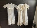 Antiek kanten doopjurk met mantel / cape, Antiek en Kunst, Antiek | Kleding en Accessoires, Ophalen of Verzenden, Kinderen