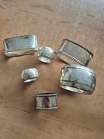 Zilveren (verzilverde)Servetringen - Set van 5, Ophalen of Verzenden