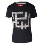 Zwart Red Horse Print T-shirt scrabble maat 140, Kinderen, Dressuur, Nieuw, Ophalen of Verzenden