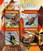 2019 Mozambique Fauna Vogels Zangvogels, Ophalen of Verzenden, Postfris, Dier of Natuur