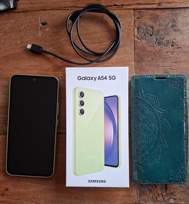 Samsung Galaxy A54 groen, Telecommunicatie, Mobiele telefoons | Samsung, Zo goed als nieuw, Galaxy A, 128 GB, Zonder abonnement