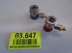 #03647 Parker snelkoppelingen/ vul Connectors voor autoairco, Auto diversen, Autogereedschap, Ophalen of Verzenden, Gebruikt