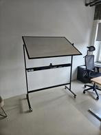 Whiteboard verrijdbaar - Dubbelzijdig en magnetisch - 90x120, Diversen, Schoolborden, Ophalen, Zo goed als nieuw, Whiteboard