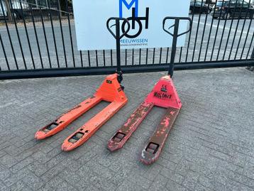Handpalletwagen/hand palletwagen/pompwagen gebruikt beschikbaar voor biedingen