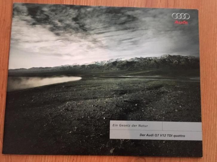 Audi Q7 of V12 TDI quattro brochure/auto folder '06 '08, Boeken, Auto's | Folders en Tijdschriften, Zo goed als nieuw, Audi, Ophalen of Verzenden