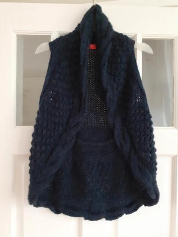 JEFF gebreid vest bodywarmer nachtblauw maat 2 beschikbaar voor biedingen