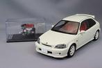 1:18  Honda Civic EK9 Type R Wit -  incl. extra motorblok, Nieuw, Overige merken, Ophalen of Verzenden, Auto