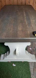 eiken kloostertafel, Huis en Inrichting, Tafels | Eettafels, Ophalen, Gebruikt, 150 tot 200 cm, Vijf personen of meer