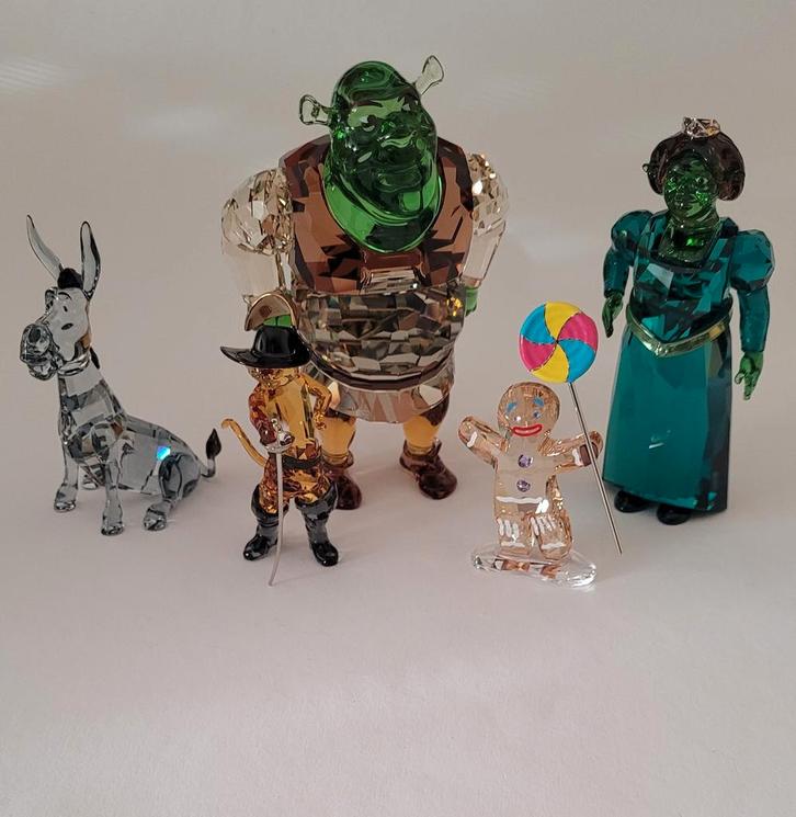 Swarovski Nieuw 2026 Shrek Serie Compleet. Kristallijn Shop., Verzamelen, Swarovski, Nieuw, Figuurtje, Ophalen of Verzenden