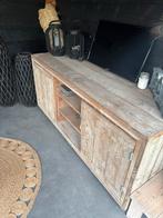 Houten Kast/TV Meubel, Ophalen, Gebruikt, 150 tot 200 cm, Grenenhout