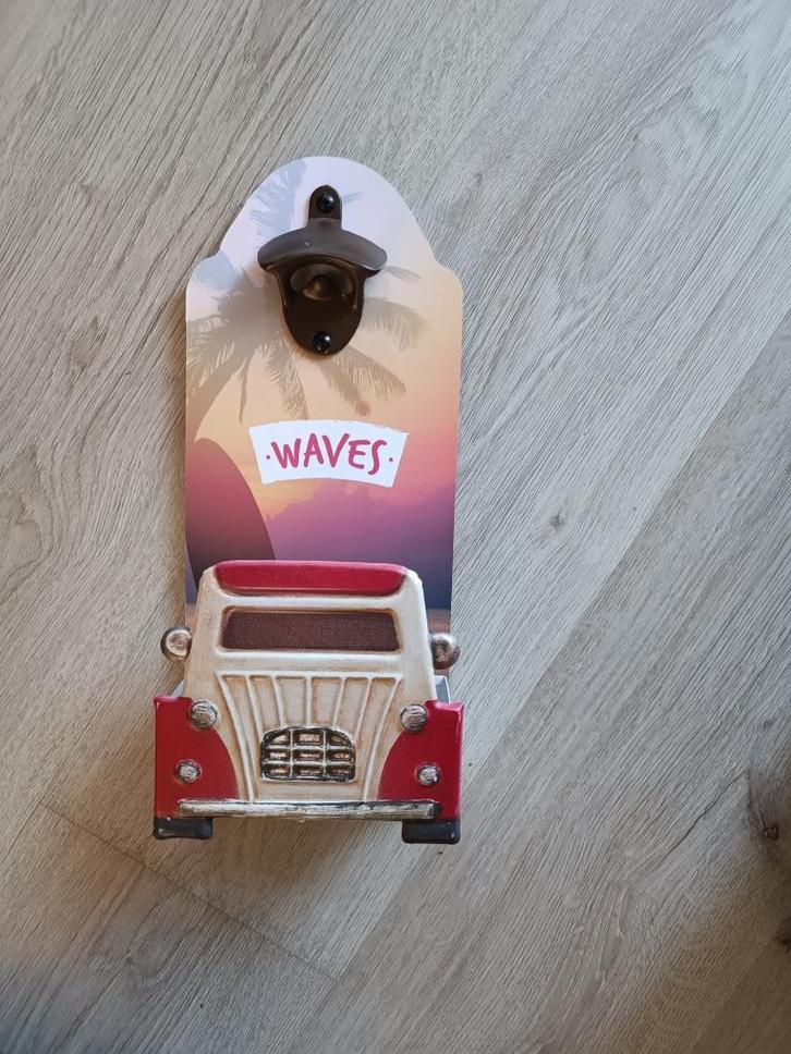 fles dop opener wand plank eend 2vv 2 cv look nieuw citroen, Huis en Inrichting, Woonaccessoires | Wanddecoraties, Nieuw, Ophalen of Verzenden