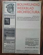 Bouwkundig Weekblad nr 2 oa architect A.A. Kok (1938), Boeken, Gelezen, Ophalen of Verzenden, Meerdere auteurs, Architectuur algemeen