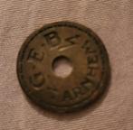 Oude G.E.B. Arnhem Elektriciteitsmunt, Ophalen of Verzenden, Gebruikt