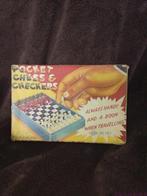 Pocket Schaak & Dam spel BP. 1960, Ophalen of Verzenden