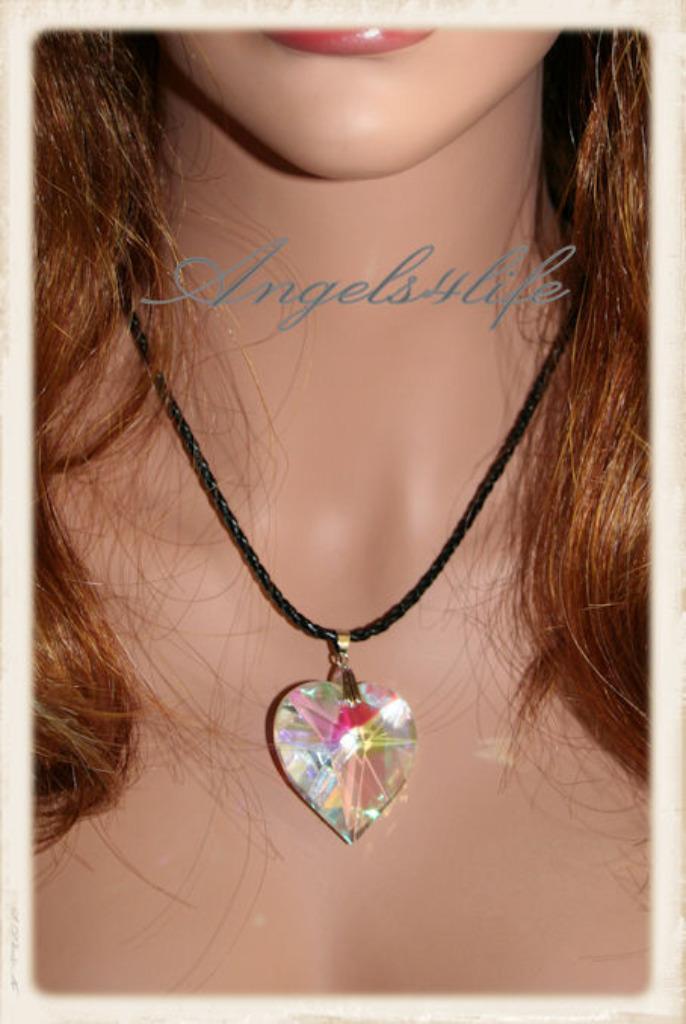 Tachyon Archion® gestructureerde ketting - kristal hart AB, Diversen, Verpleegmiddelen, Nieuw, Ophalen of Verzenden