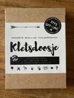 Kletsdoosje - ouderwets gezellige tafelgesprekken - nieuw, Een of twee spelers, Ophalen of Verzenden, Nieuw