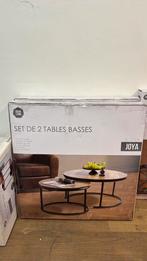 Salontafel set nieuw in doos, Huis en Inrichting, Tafels | Salontafels, Rond, Zo goed als nieuw, Minder dan 50 cm, 50 tot 100 cm