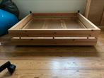 Opberglades bed, Huis en Inrichting, Slaapkamer | Bedden, Ophalen, Eenpersoons, Wit, 140 cm