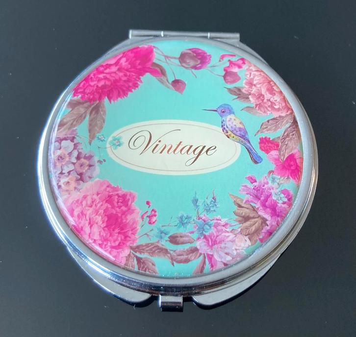 Make-up spiegeltje zakspiegel vintage, Sieraden, Tassen en Uiterlijk, Uiterlijk | Cosmetica en Make-up, Gebruikt, Toebehoren, Gehele gezicht