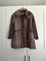 Hippe panterprint trenchcoat - Drôle de Copine - mt M/L, Kleding | Dames, Ophalen of Verzenden, Zo goed als nieuw, Beige