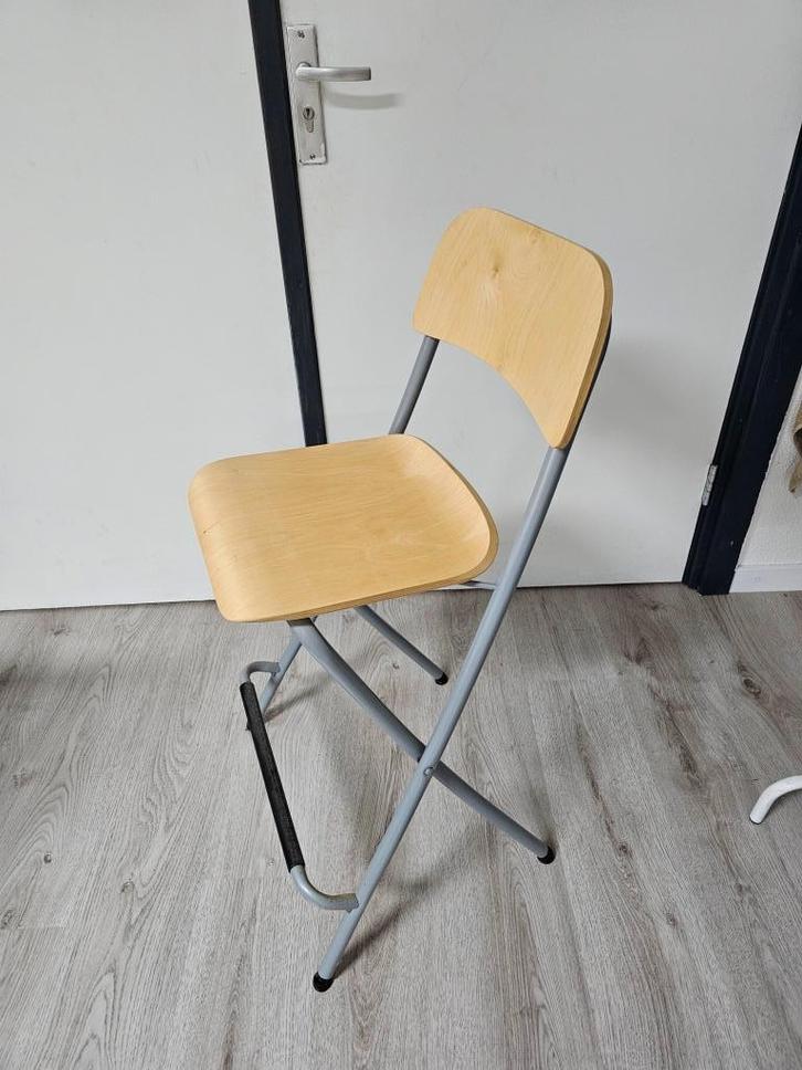 Ikea Franklin opvouwbare barkruk voor €20,-, Huis en Inrichting, Krukjes, Gebruikt, Hout, Ophalen
